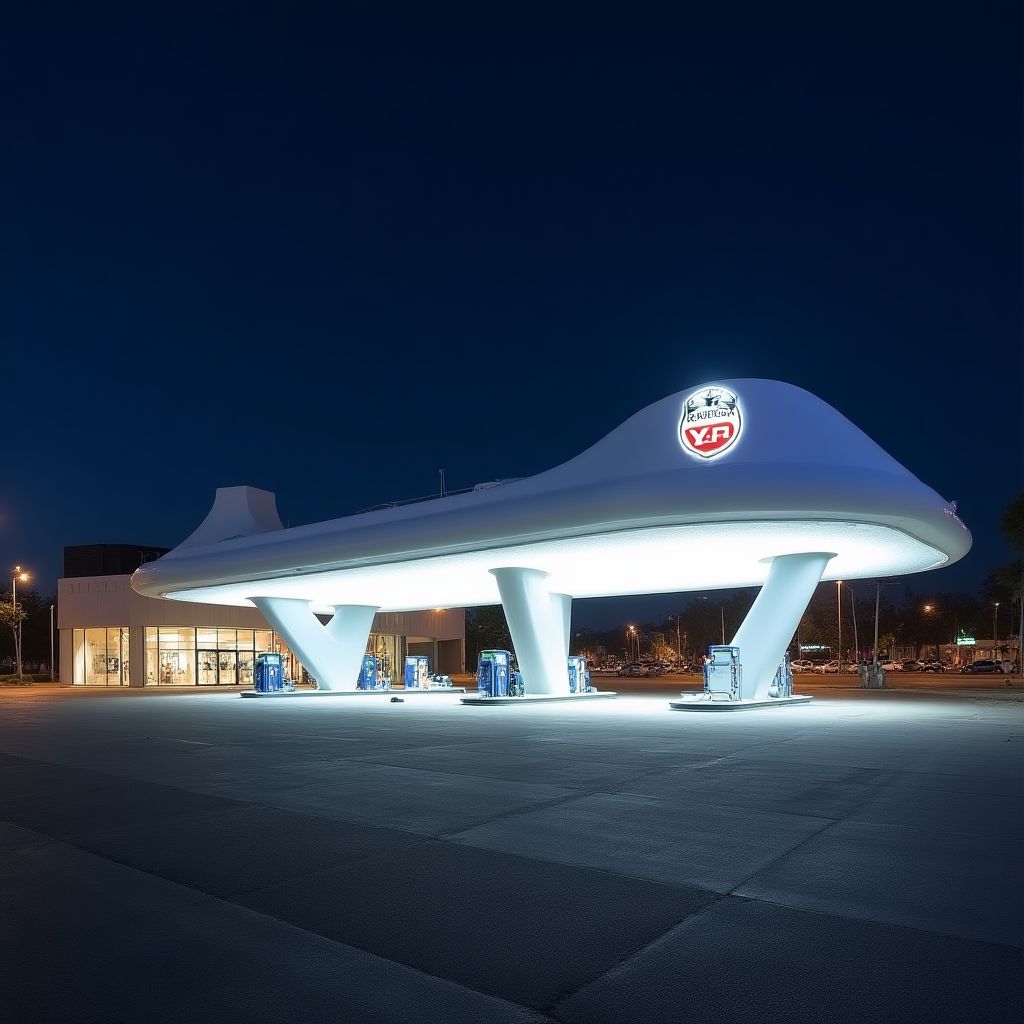 Estación YPF moderna
