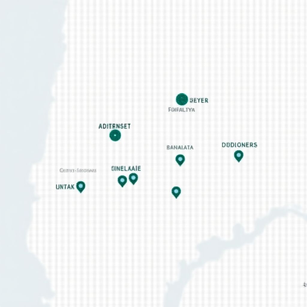 Mapa de ubicación de oficinas centrales YPF